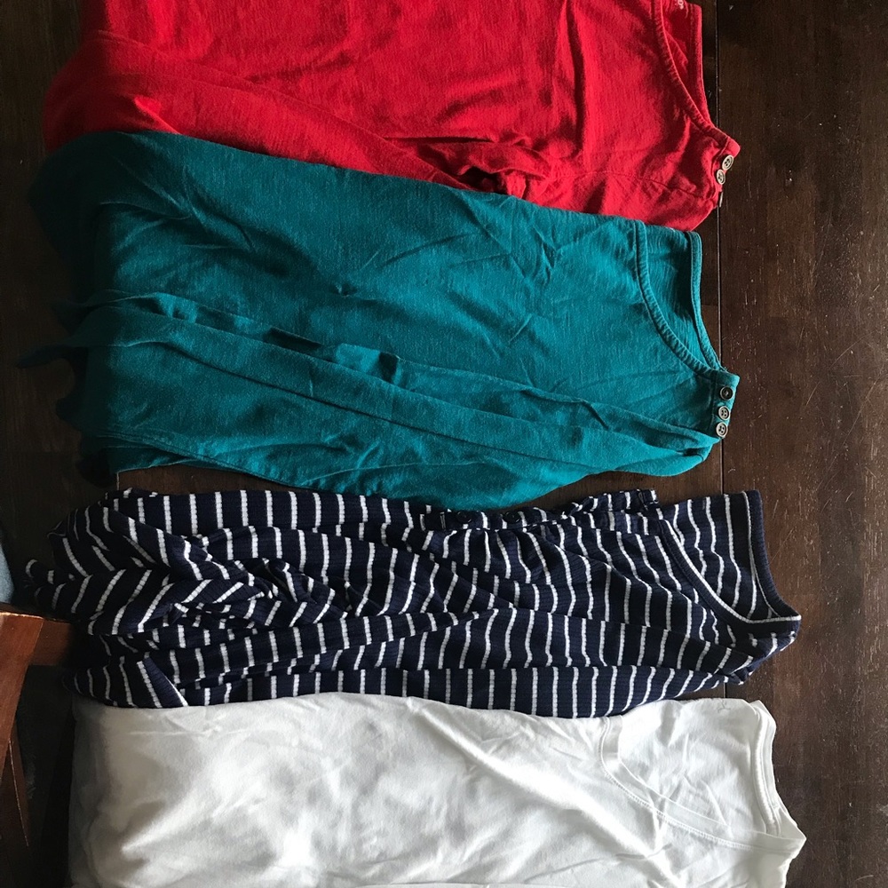 Lot of long maternity shirts